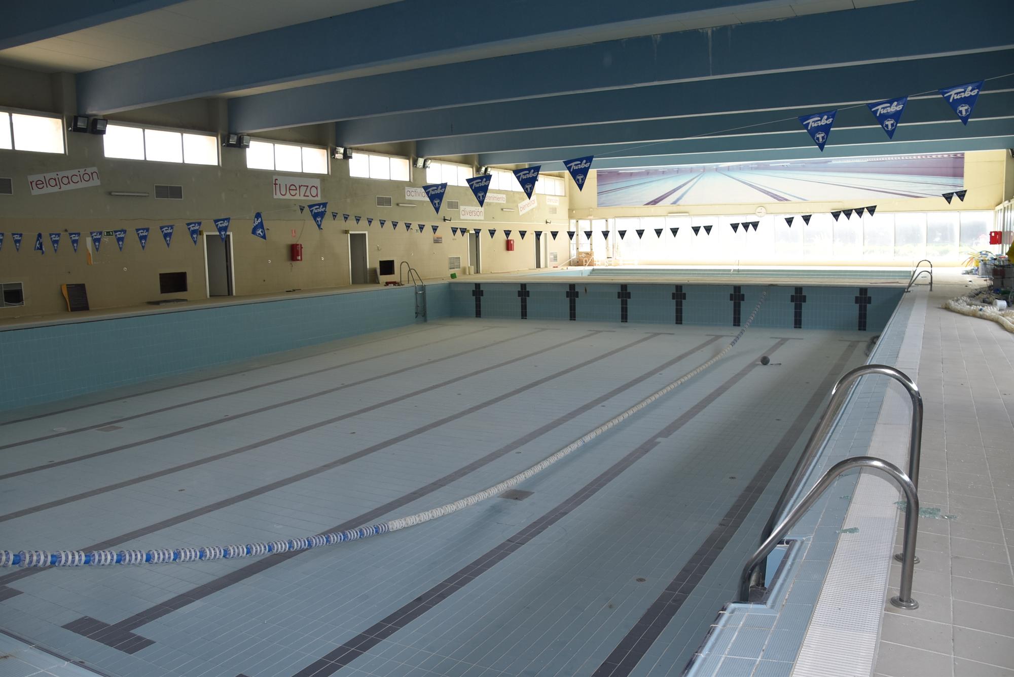 La piscina cubierta de Puerto Real, antes de las obras acometidas por Cooperactiva